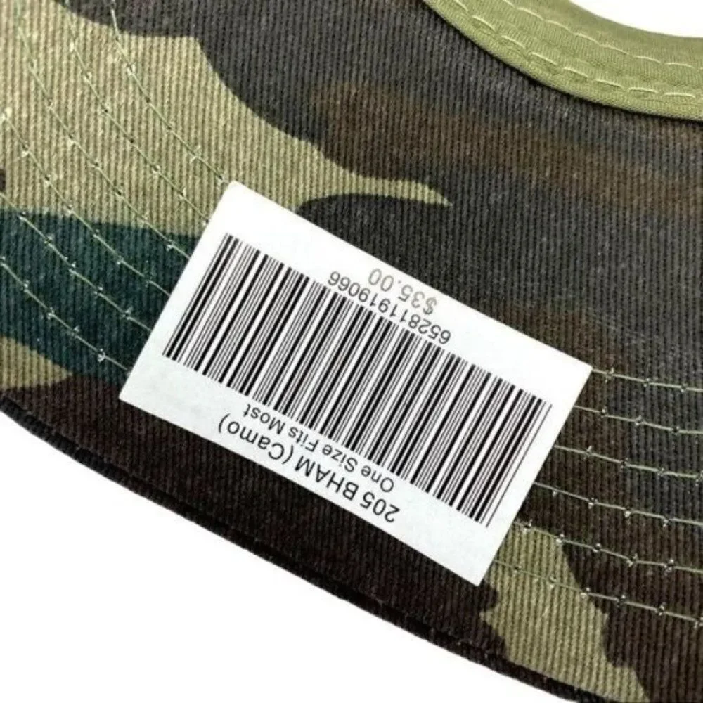 Birmingham Alabama 205 Area Code Camo Trucker Baseball Hat New